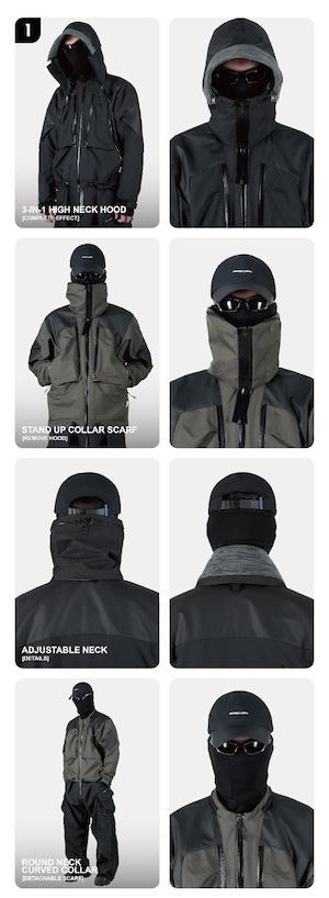 REINDEE LUSION 25AW ポーラテック 3in1 マウンテンイーグルハードシェルウォームジャケット