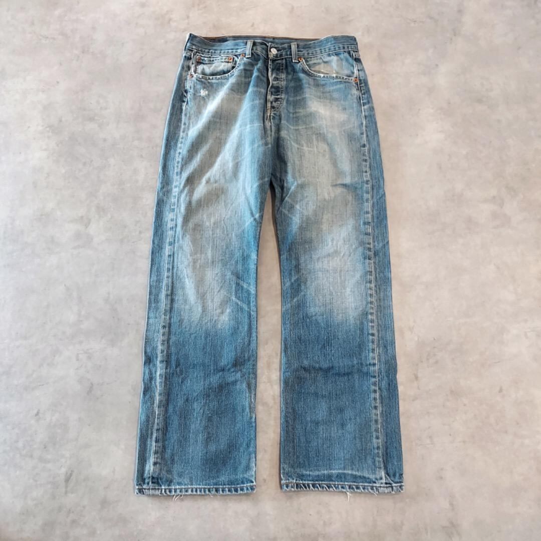 リーバイス501 Levis W33 ブルーデニム 青 00s 古着 15988