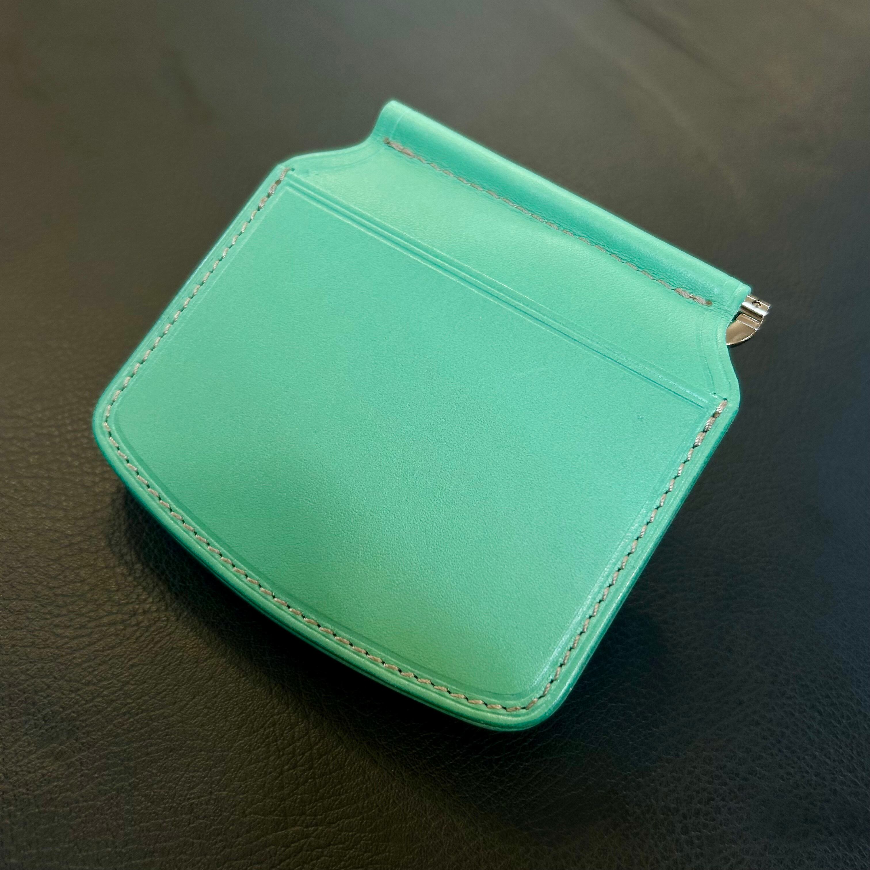 Bluesunshinetrading×6Tleatherworksコラボ マネークリップ Turquoise