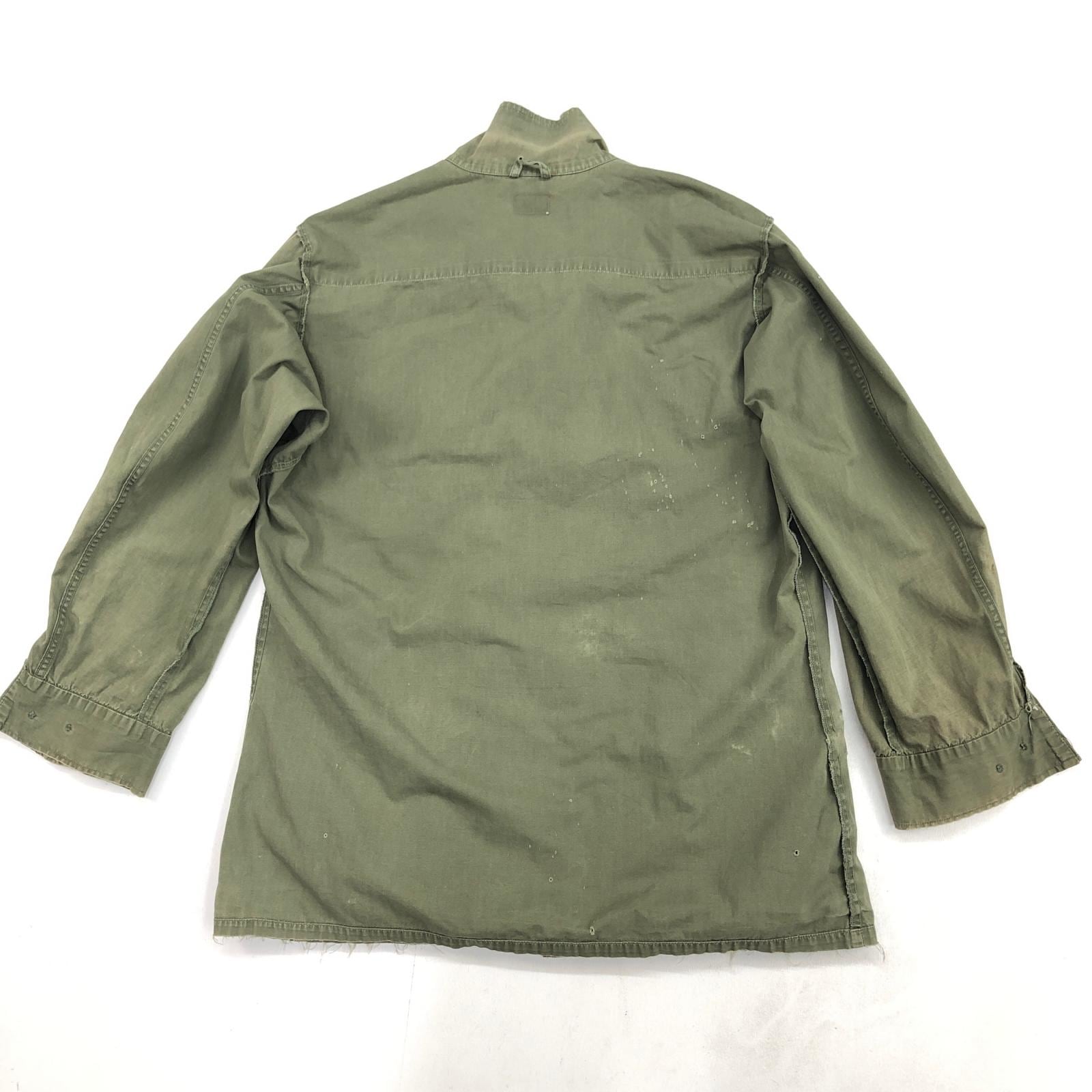 ジャングルファティーグ　60s ノンリップ　値下げしました。 U.S.ARMY 60年代 JUNGLE FATIGUE JACKET ジャングル ファティーグ