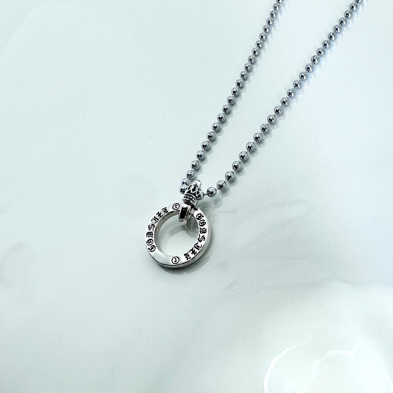 GODSIZE® LABEL RING PENDANT / ゴッドサイズ®レーベルリングペンダント