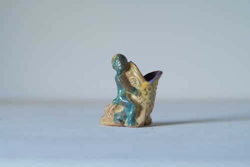 陶製ホイッスル ｜Paola Biancalana　"Putto & Fish"