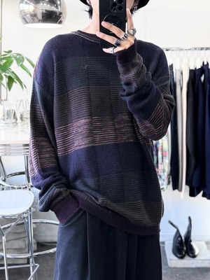 【L】BRANDINI MADE IN ITALY / Acrylic Wool Pattern Knit / 2025994