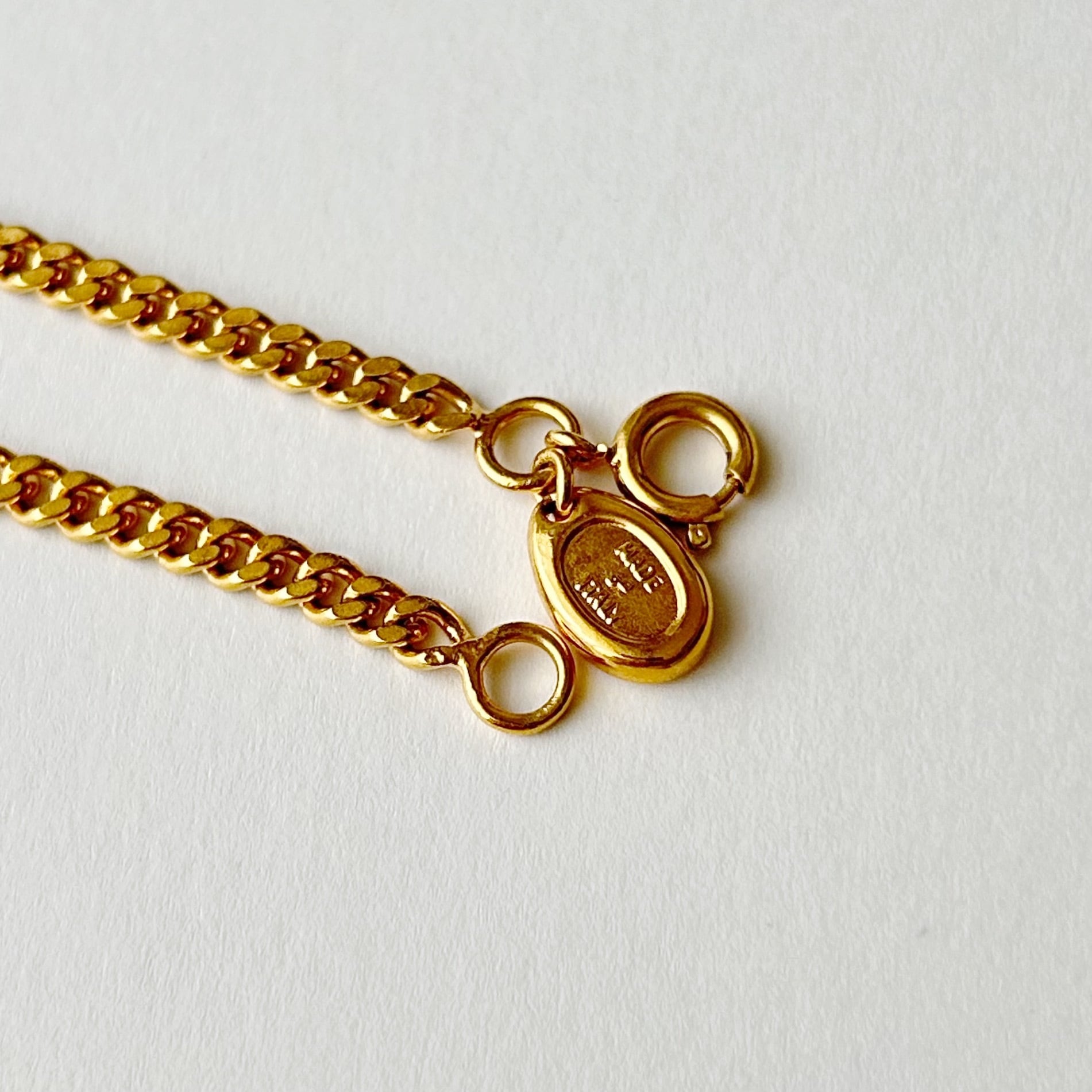 CN7108】CELINE macadam rhinestone necklace/セリーヌ/ネックレス