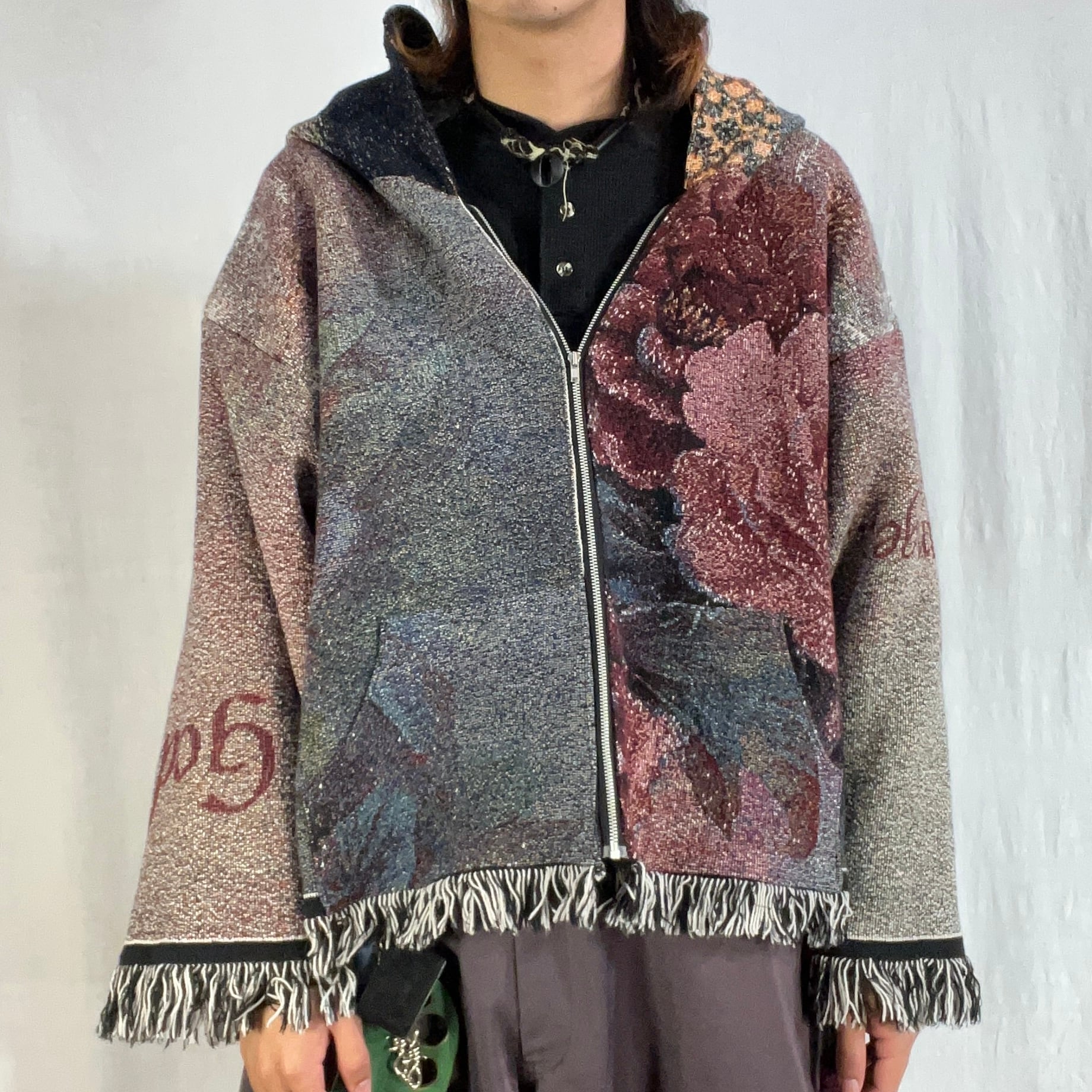 plumvintagebyjuemi リメイクラグガウン リメイクガウン