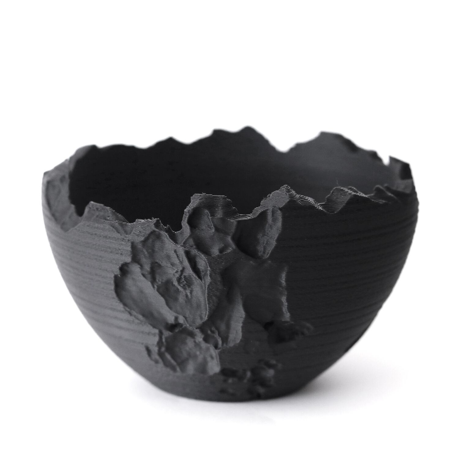 Adv-055-M (120×75) Erosion cr｜自然侵食を模したクラッキング鉢｜3D