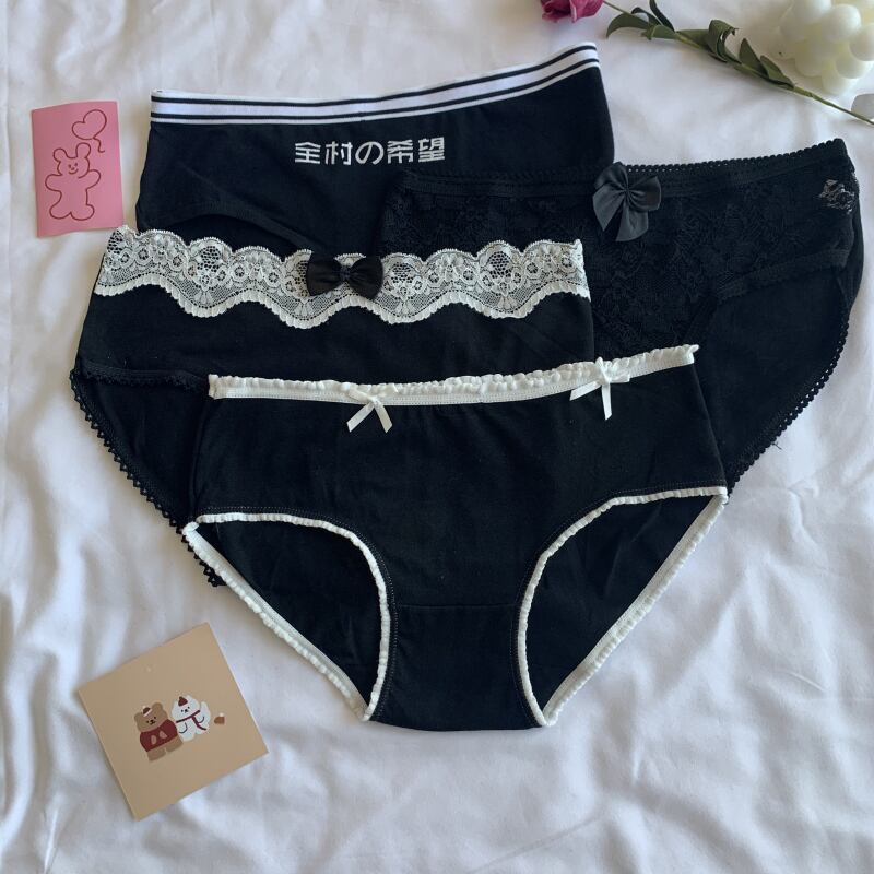 レディーススタンダードブラック コットン レトロ ピュア YY-ファッション24559030651