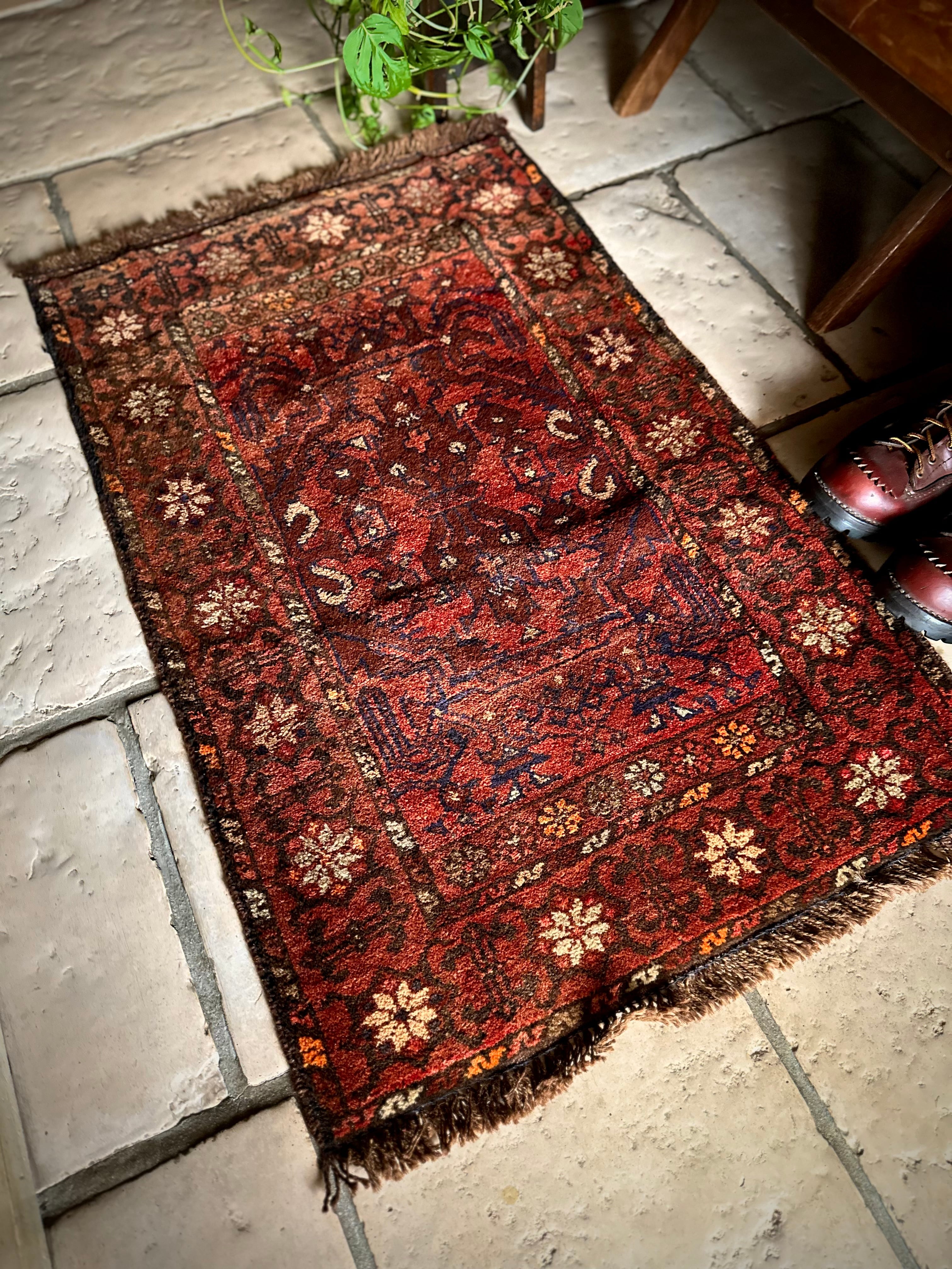 766 -Vintage Taimani rug | PAY ID