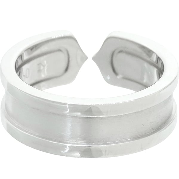 Used CARTIER カルティエ C2 リング SM K18WG 50 (11号) 磨き済 超美品