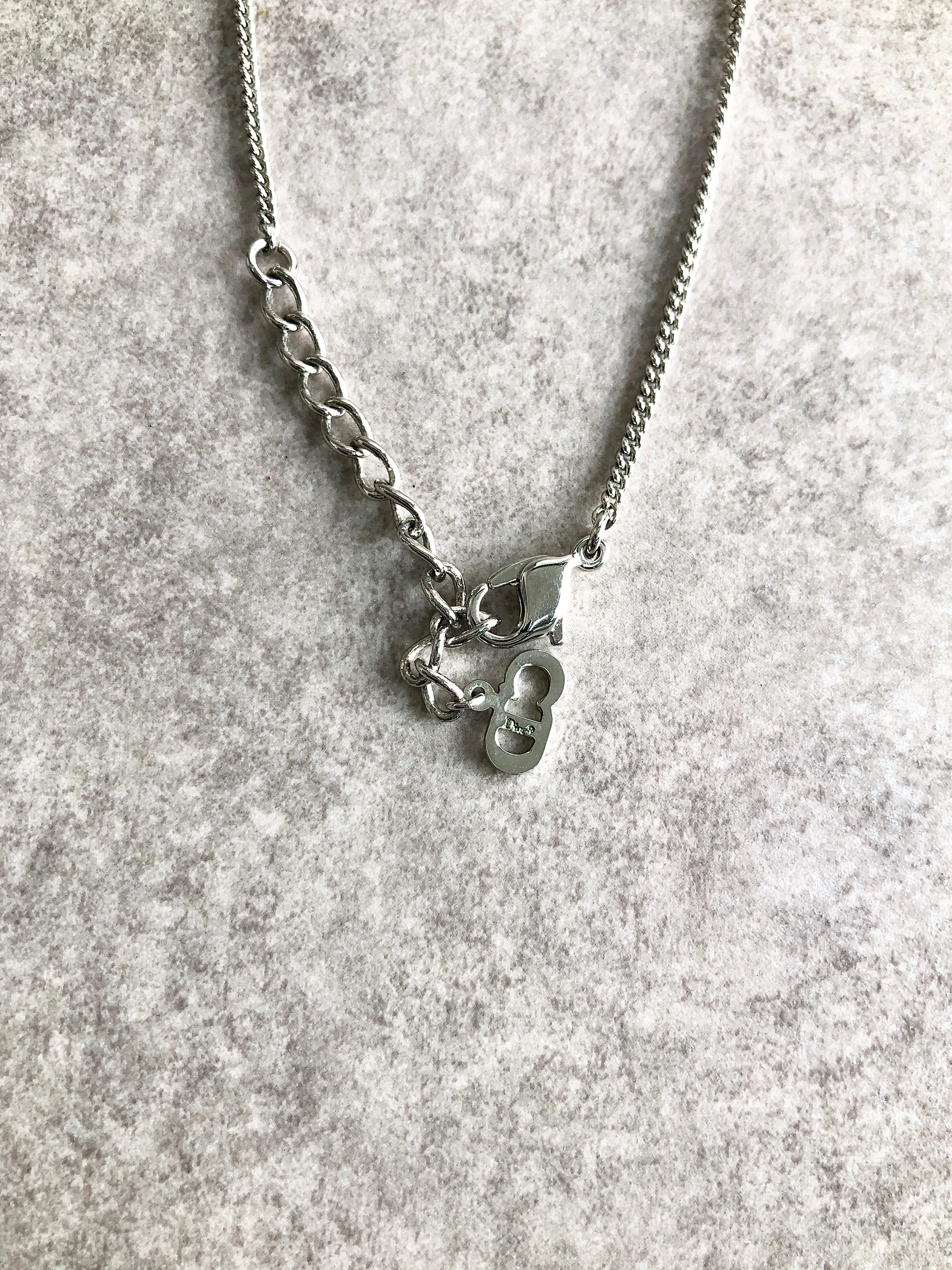Christian Dior クリスチャン ディオール ネックレス シルバー DIOR