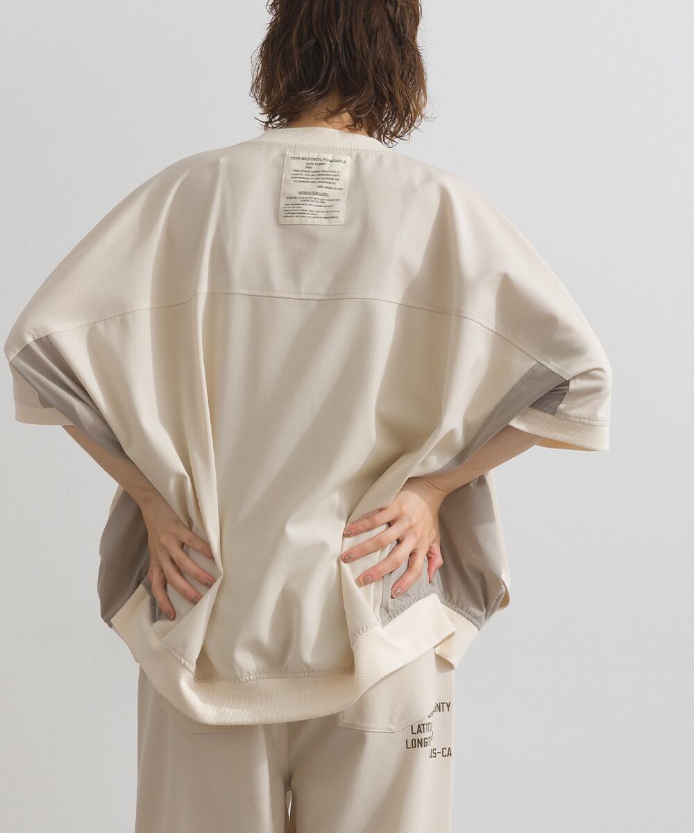 J262003 【接触冷感シリーズ】 半袖ZIPブルゾン / Cool Touch Short