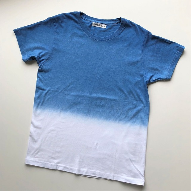 あまべ藍Tシャツ（グラデーションｘホワイト）