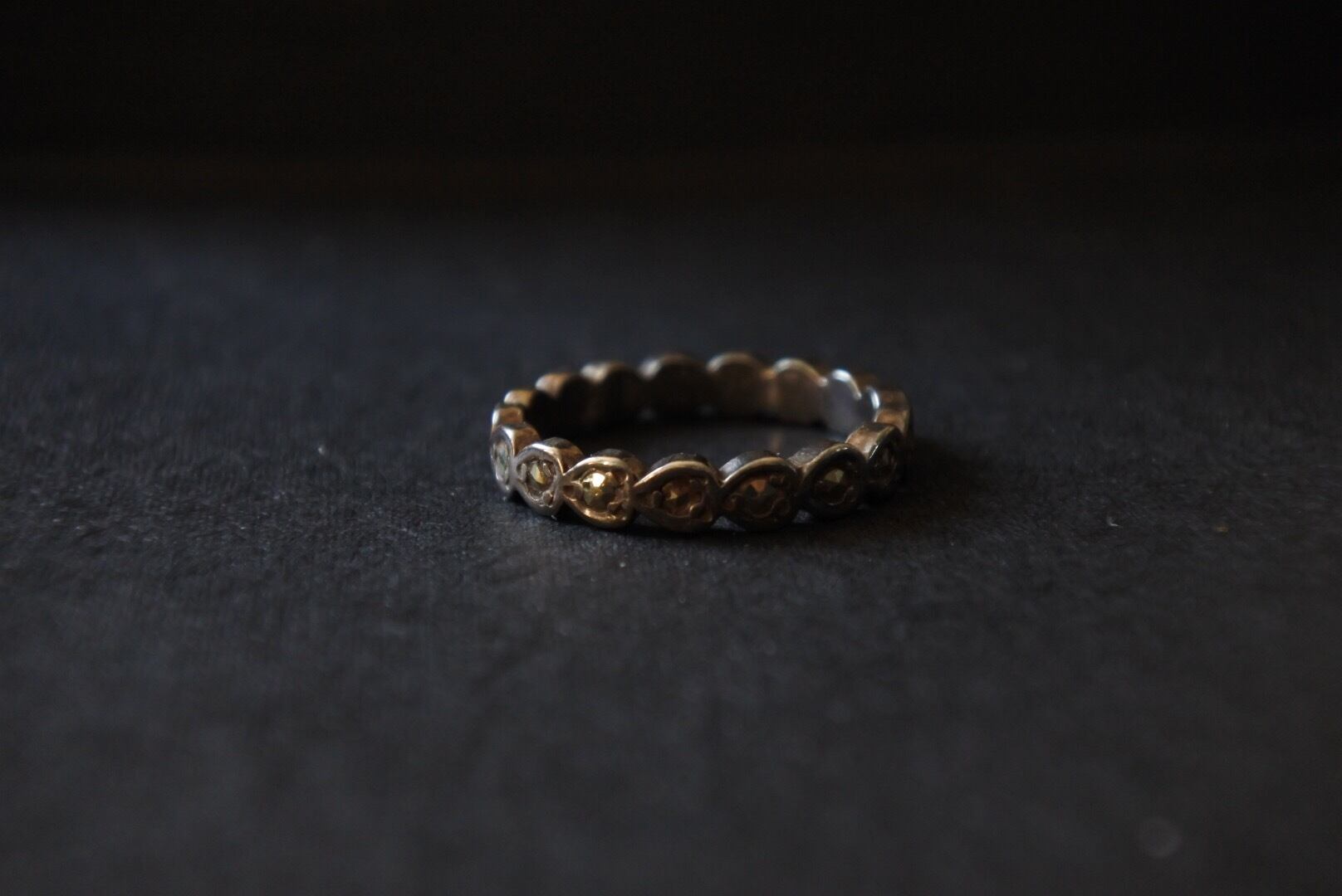 Vintage marcasite ring | noirdejais