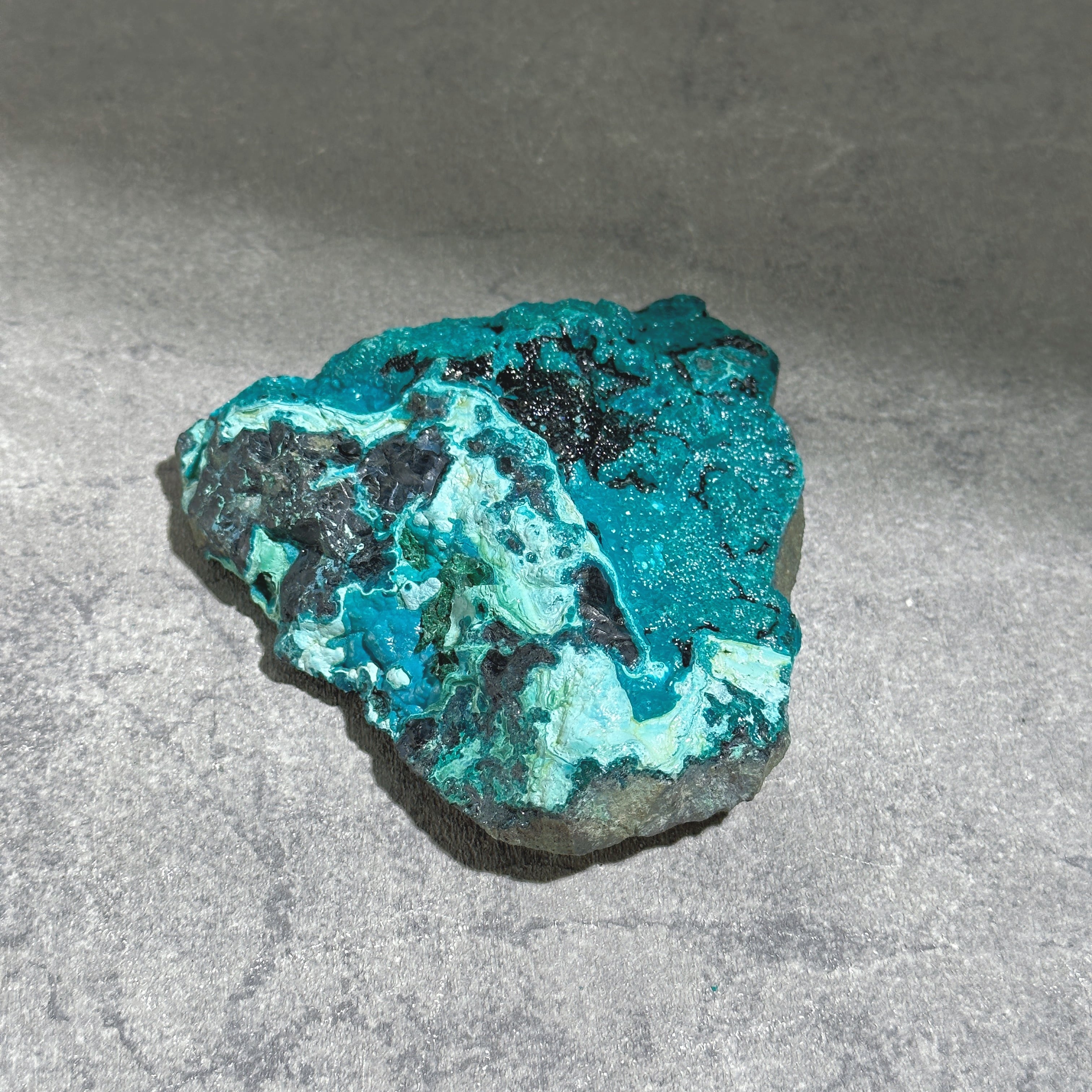 マラカイト with クリソコラ（マラコラ） 原石23◇ Chrysocolla