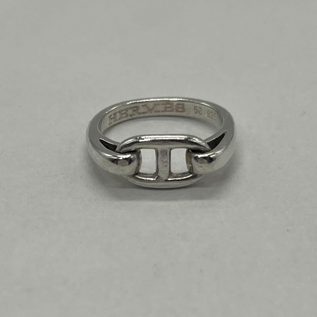 エルメス HERMES シェーヌダンクル リング サイズ50 SV925 希少