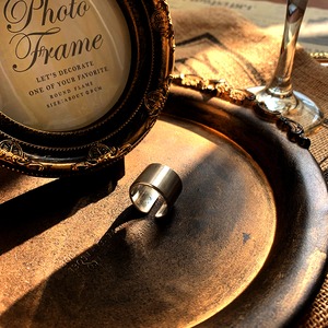 シルバーカットエッジマットワイドリング