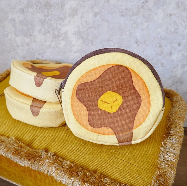 小さなパンケーキポーチ | zakka 7070ーオリジナルテキスタイル
