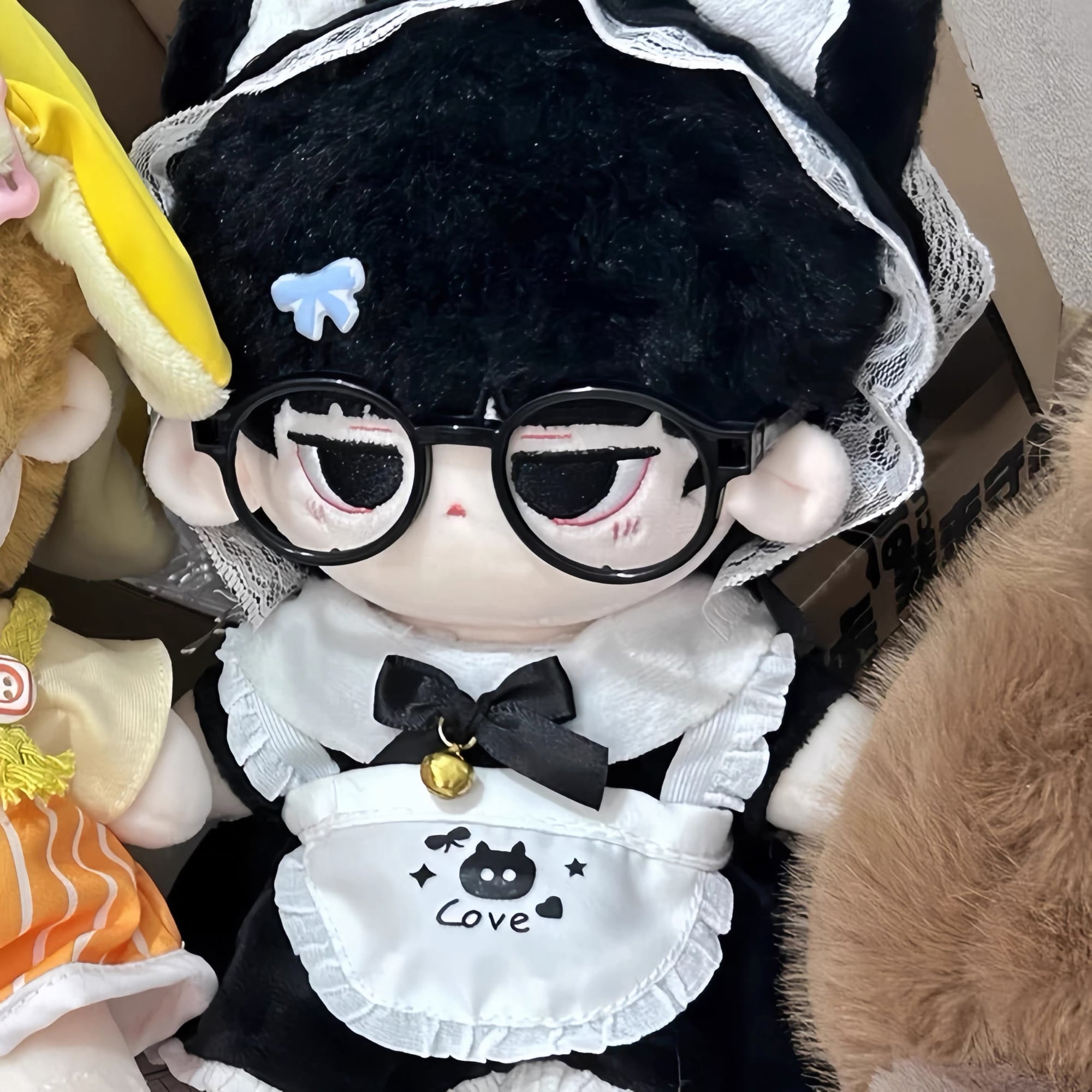 推し活アイテム 撮影用アイテム 20cm 30cm ぬい服 ねこ耳 しっぽ 眼鏡