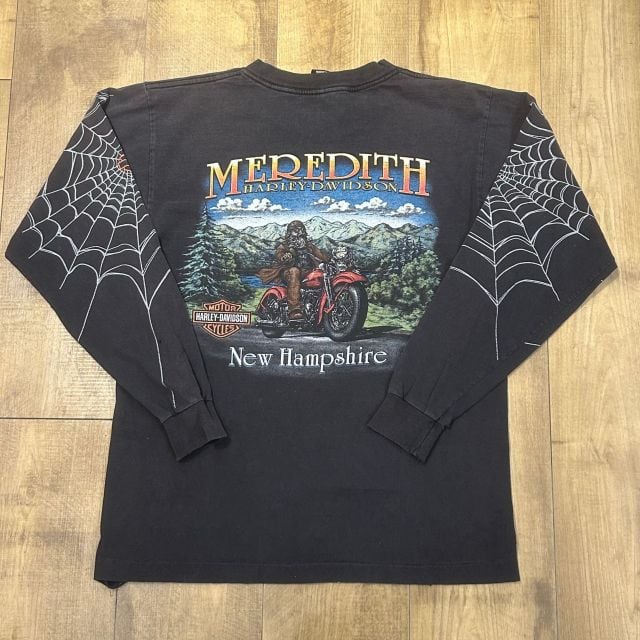USA製 XLサイズ Harley-Davidson ロンT Harley-Davidson/ハーレーダビッドソン】USA製スパイダーロンT