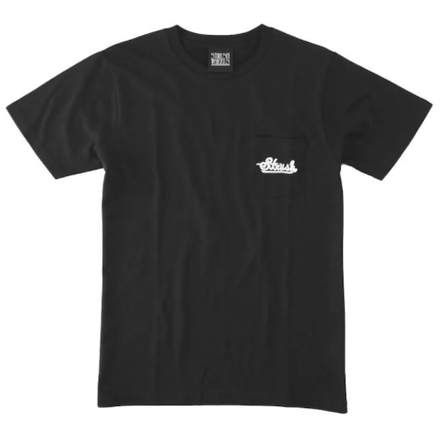 strush wheel / Tee Shirts / Signature / Pocket Tee / Black / 5.6oz / XL