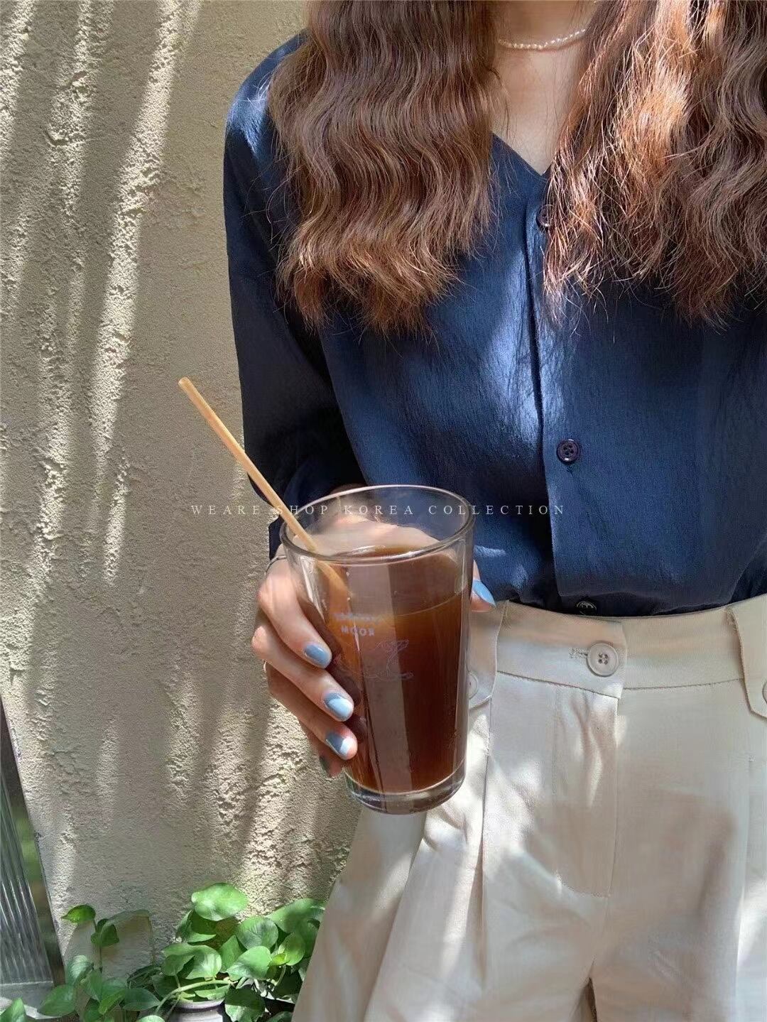 Vネックブラウス　AJ2205-684