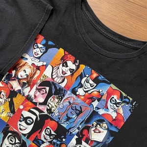 【DC COMIC】ハーレイ・クイン プリント Tシャツ 黒ボディ アメコミ バットマン US古着