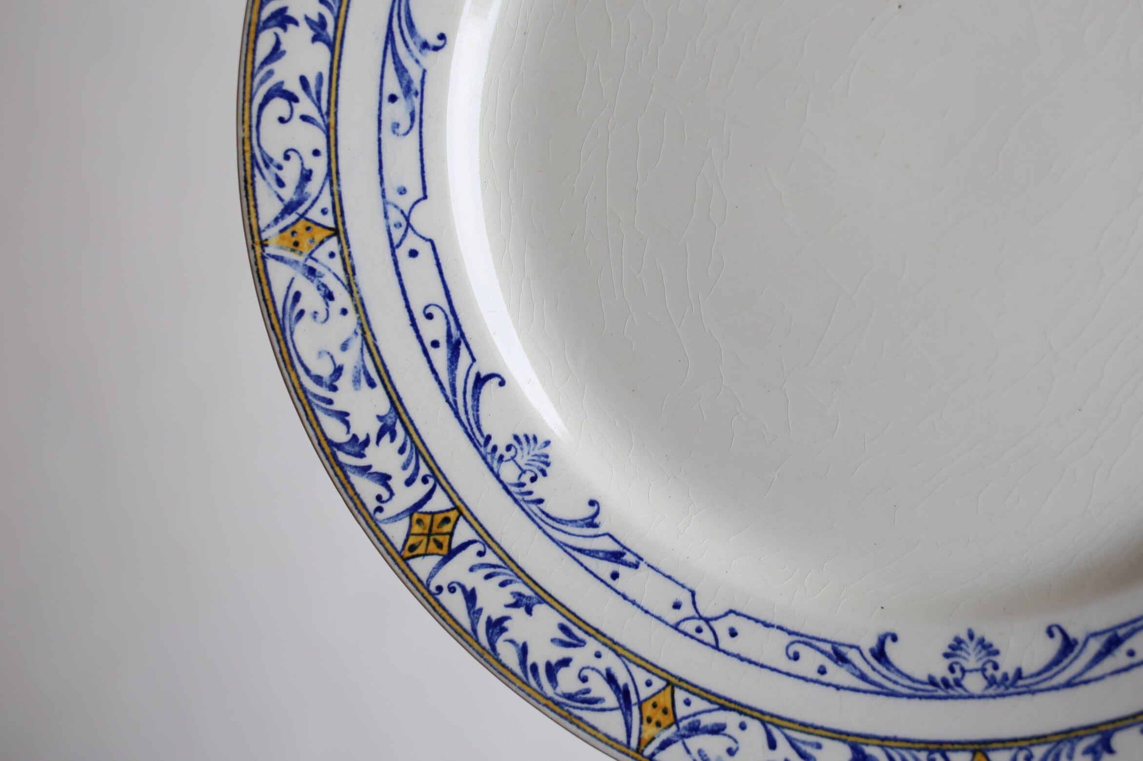 クレイユモントロー　コルベール　デザートプレート　COLBERT フランス アンティーク Creil et Montereau クレイユモントロー