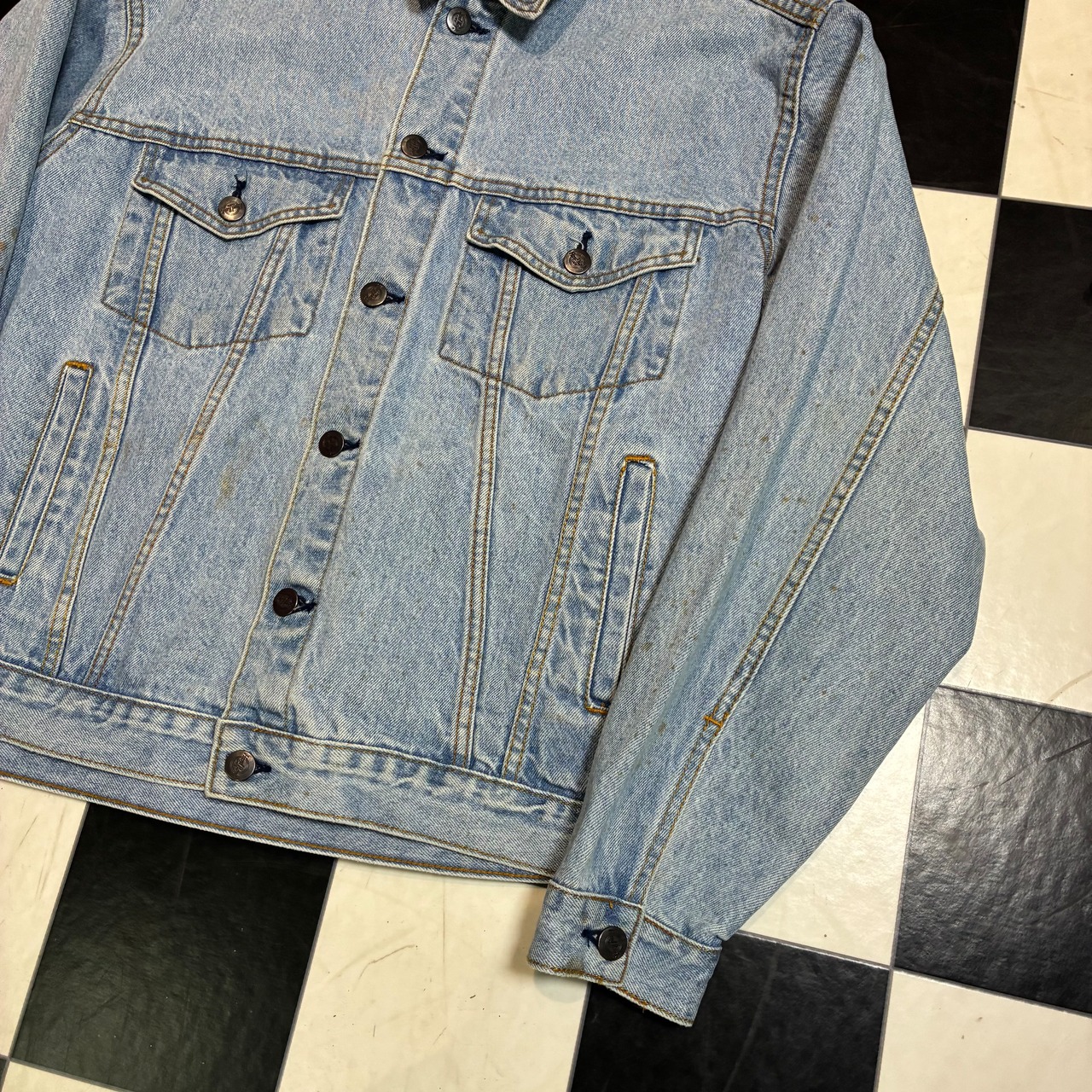 Hard Rock Cafe CHICAGO 刺繍デニムジャケット　ハードロックカフェ