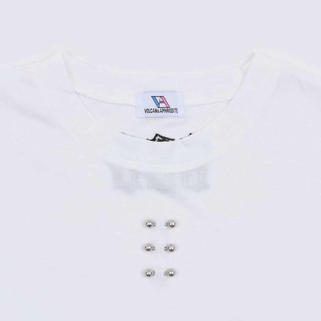 666ピアスクロップドTシャツ | VOLCAN&APHRODITE 公式通販