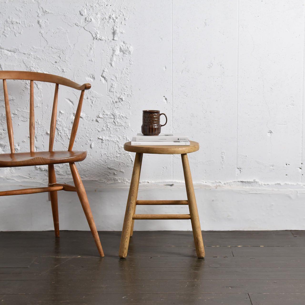 Round Stool / ラウンド スツール / 2209W-007 | BANSE - アンティーク