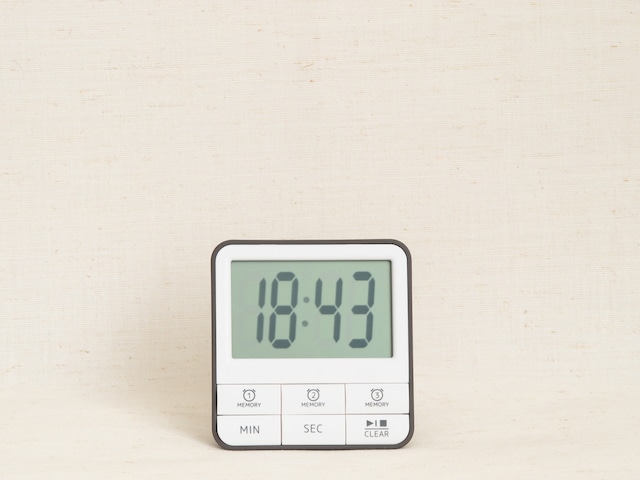 HAKARU ハカル / キッチンタイマー Memo-Clock timer メモクロックタイマー ホワイトグレー KT162