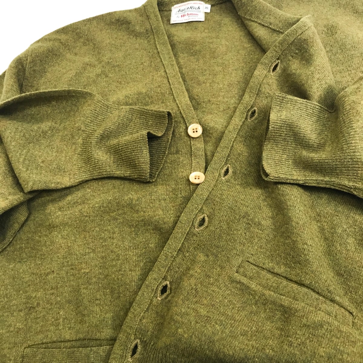 RICHMAN BROTHERS AQUARICH 60〜 70年代 美品 ウールカーディガン