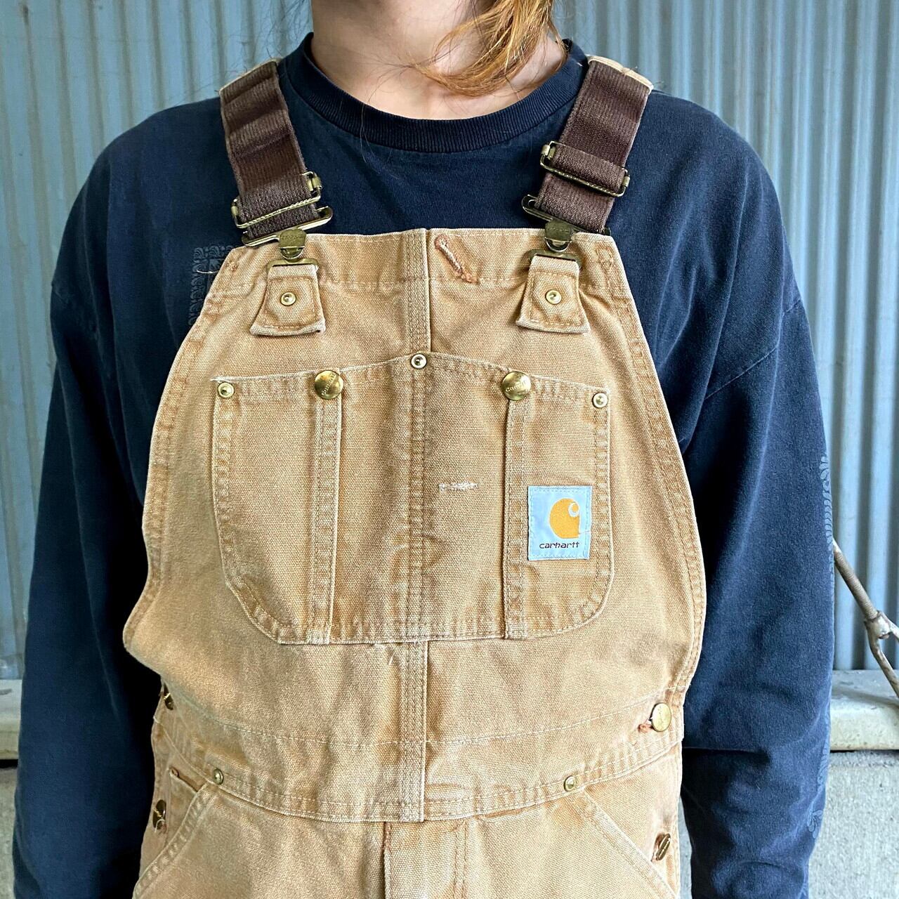 90年代 USA製 Carhartt カーハート ダック地 ダブルニー ...