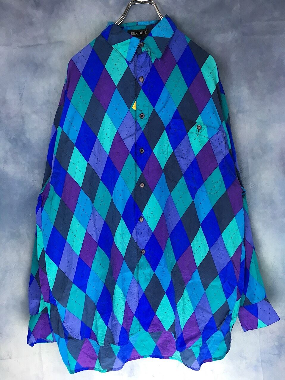colorful silk100% shirt