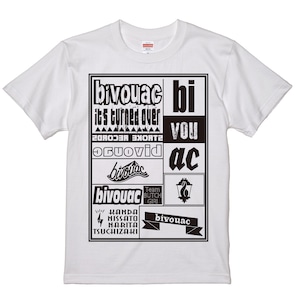 bivouac リバイバルTシャツ (ホワイト×ブラック)