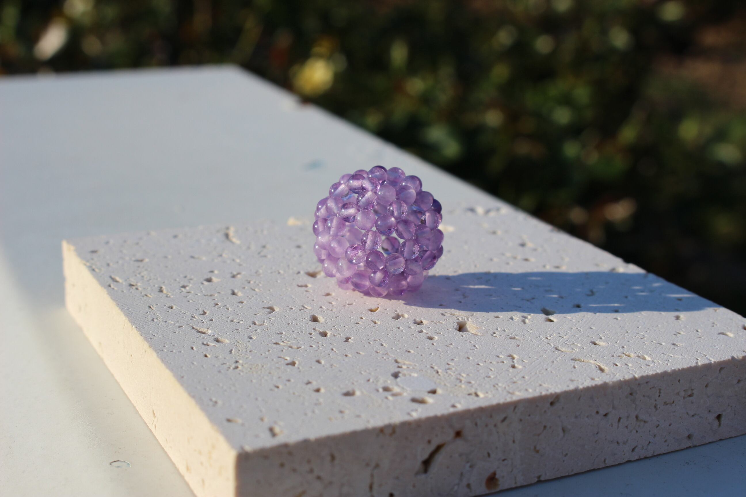 神聖幾何学フラーレン「ラベンダーアメジスト 3mm玉」