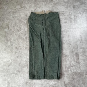 30-40s スイス軍 針式シンチ ウール グリーン パンツ W32