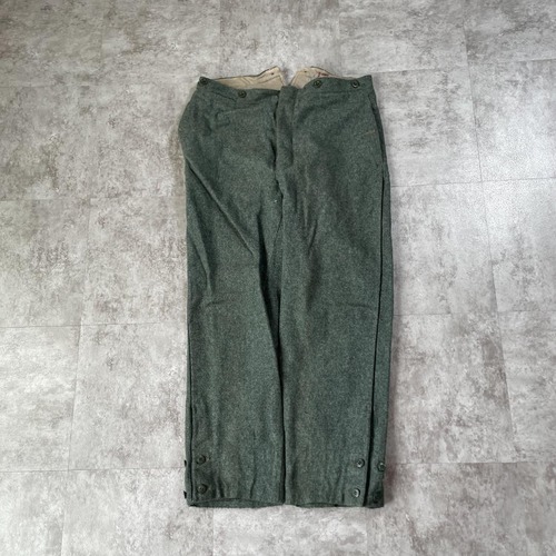 30-40s スイス軍 針式シンチ ウール グリーン パンツ W32