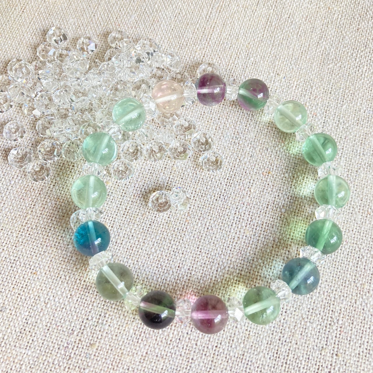 天然石ブレスレット(フローライト)