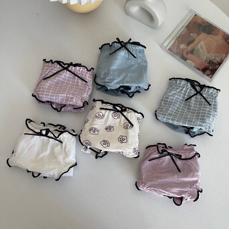 パンツ サマー薄手リボン コットン 大人ガーリー スウィート キュート カジュアル 夏物 萌量不足12902766225