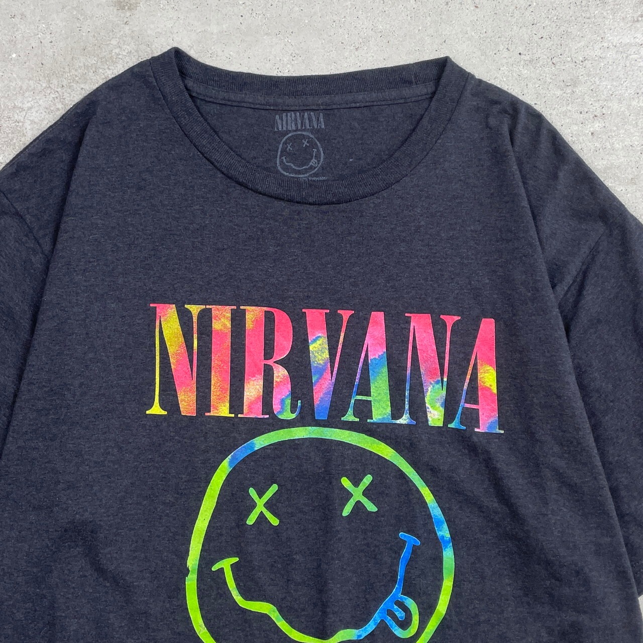 NIRVANA ニルヴァーナ スマイル バンドTシャツ バンT メンズ2XL 古着 