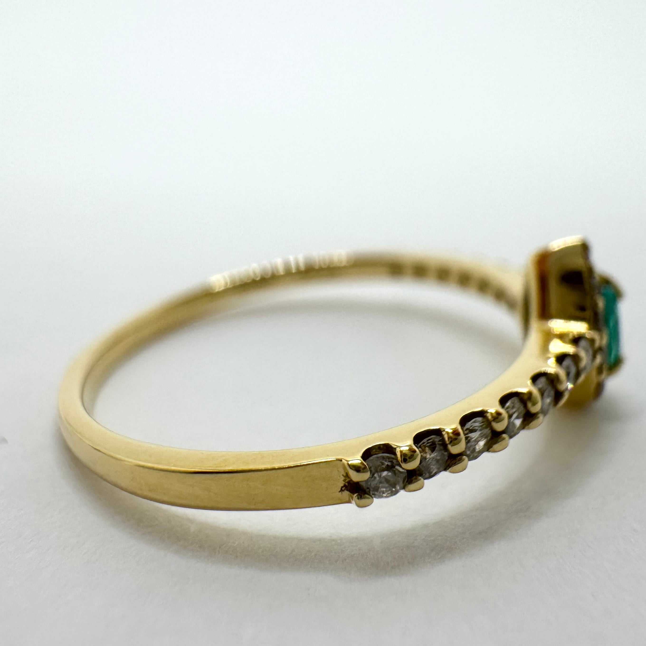 美品　K18YG パライバトルマリンリング K18YG パライバトルマリン リング | Gem.Romantics