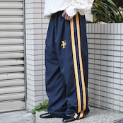 Champion side snap wide nylon pants