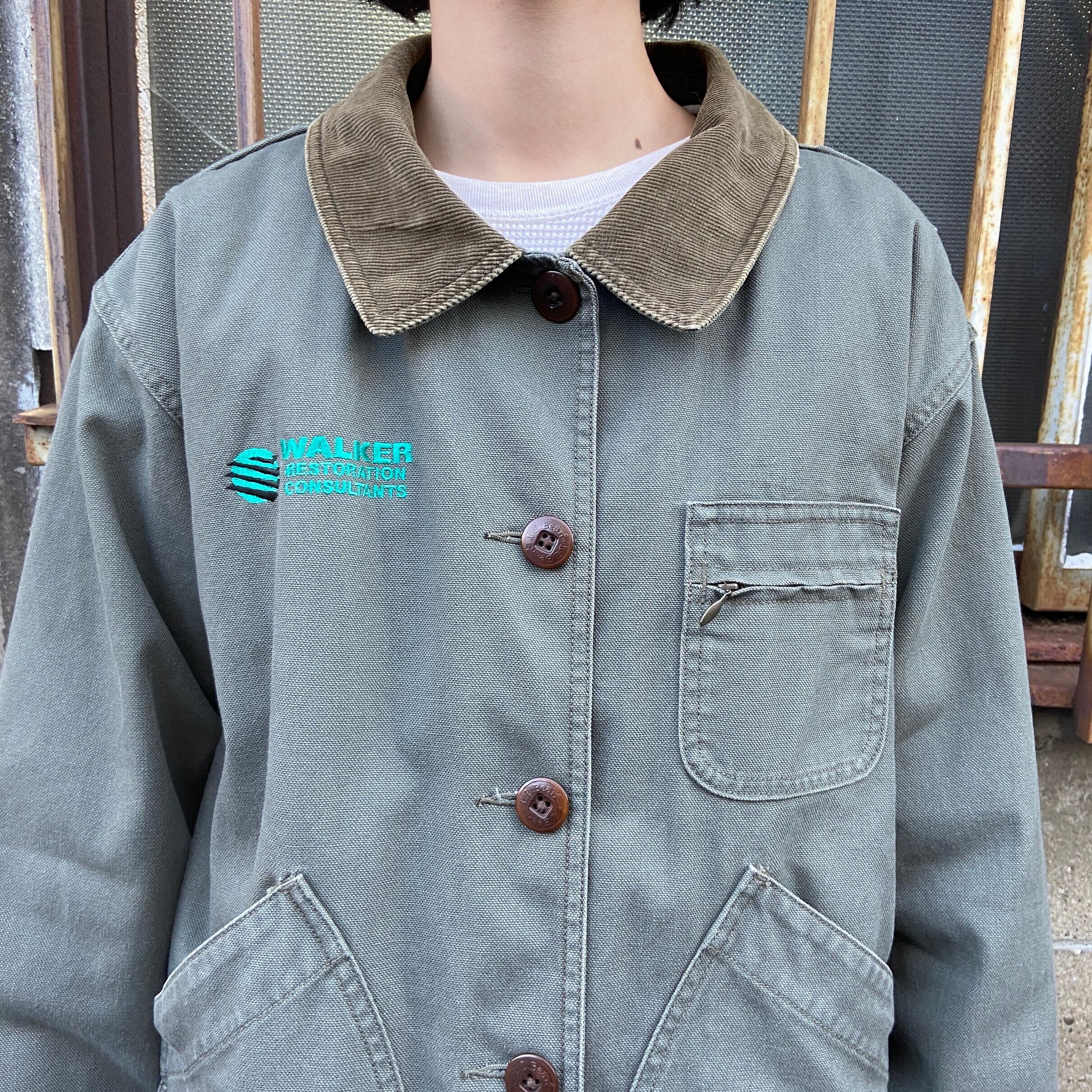 L.L.Bean エルエルビーン ダック地 コーデュロイ襟 ワークジャケット