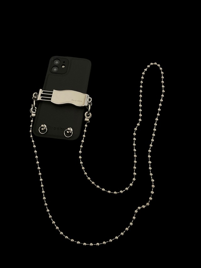 veganleather case & Wave bar holder & Ball chain strap (3set)