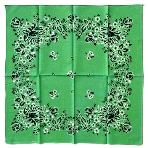 【レア！】70s RN14193  Flower ヴィンテージバンダナ