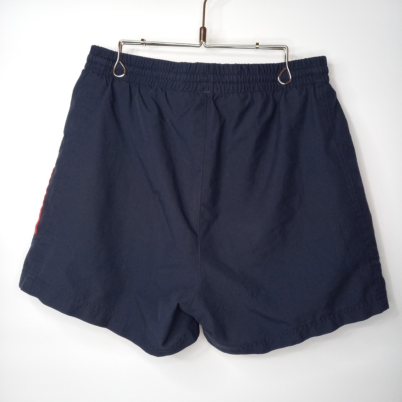 00s　アディダス　ショートパンツ　スイム　ナイロンショーツ　刺繍　ストライプ