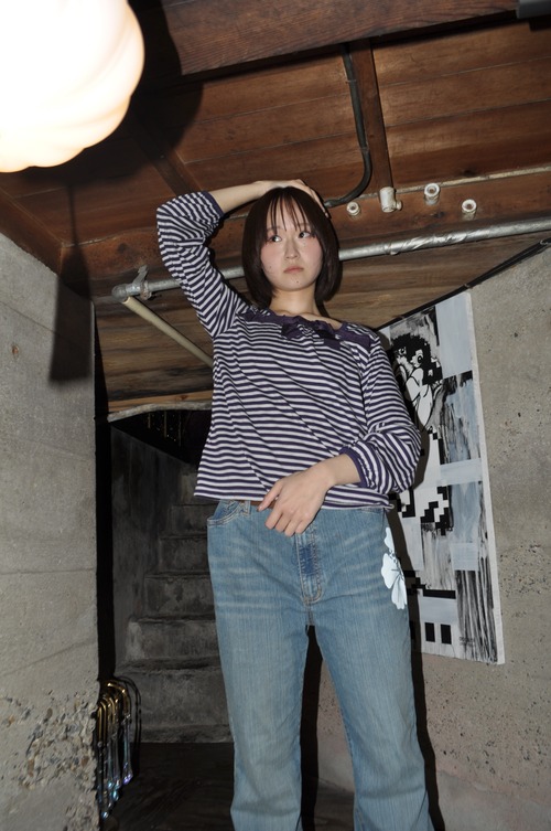 DoReMi Unique Series – Purple Border Ribbon Top