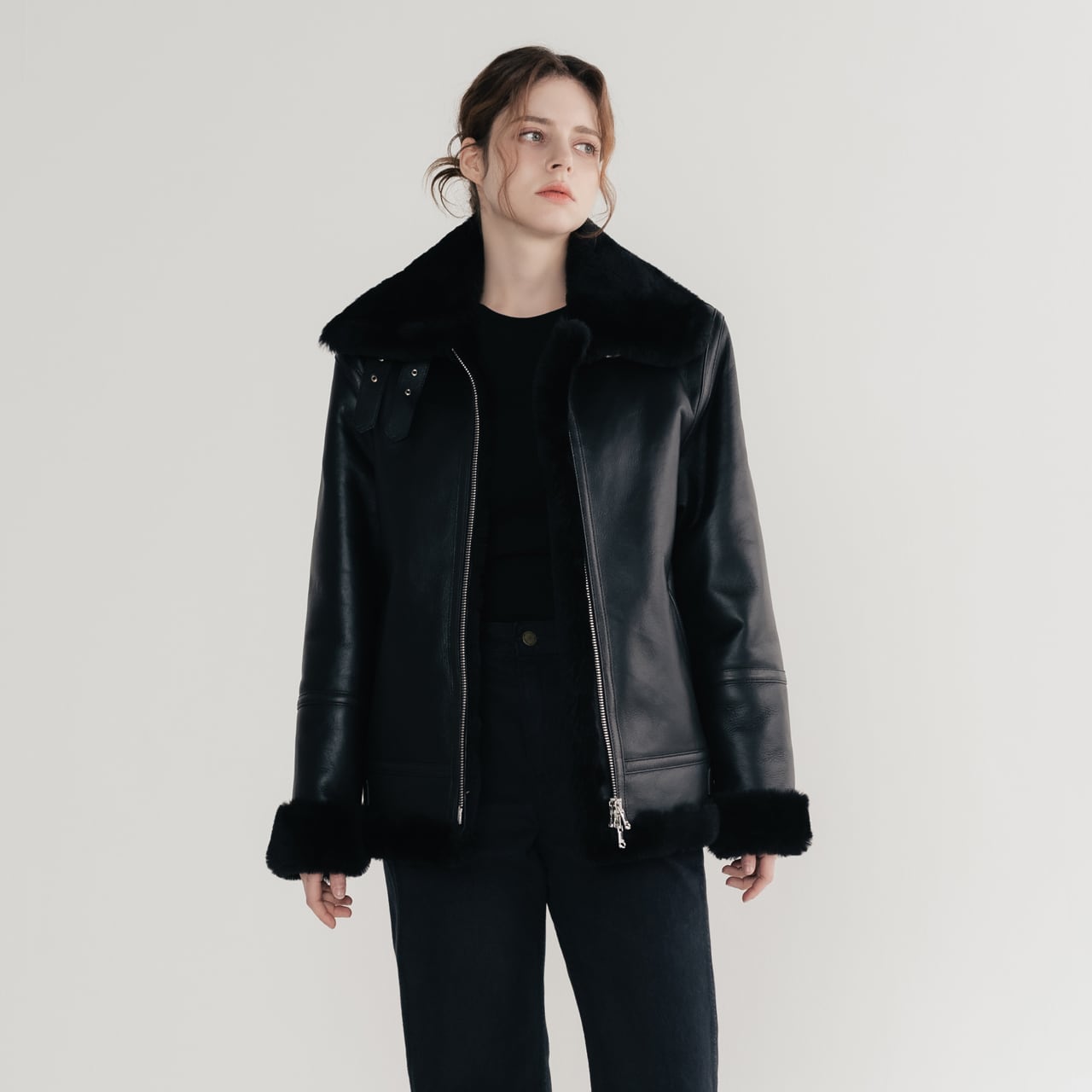 リアルムートンジャケット リアルムートン B-3 レディースジャケット | ITAEWONPOST