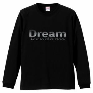 Draemkendam-5.6oz ビッグシルエット長袖Tシャツ(ブラック））